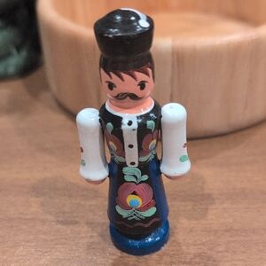 Hand-Painted Wooden Figurine